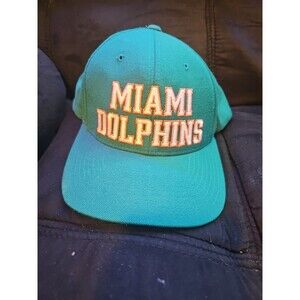 Vintage 90s Champion Pro Line Miami Dolphins Snapback Hat Football Logo Script